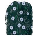 Folk flowers art pattern Floral  surface design  Seamless pattern Drawstring Pouch (3XL) View2