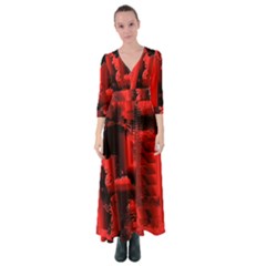 Red Light Button Up Maxi Dress by MRNStudios
