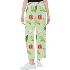 Seamless Pattern With Vegetables  Delicious Vegetables Women s Pants  by SychEva