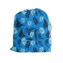 Folk flowers art pattern Floral  surface design  Seamless pattern Drawstring Pouch (XL) View1