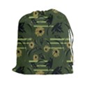 Folk flowers art pattern Floral  surface design  Seamless pattern Drawstring Pouch (2XL) View1