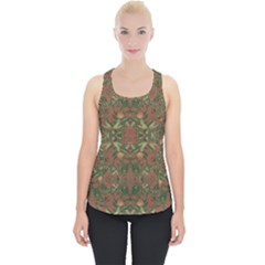 Modern Tropical Motif Print Piece Up Tank Top by dflcprintsclothing