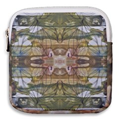 Abstract Symmetry Mini Square Pouch by kaleidomarblingart