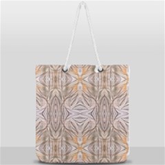 Inked Patterns Repeats Full Print Rope Handle Tote (large) by kaleidomarblingart