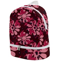 Folk Flowers Art Pattern  Zip Bottom Backpack by Eskimos
