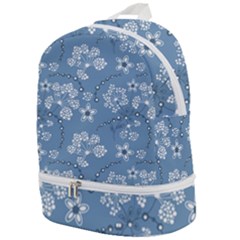 Folk Flowers Art Pattern  Zip Bottom Backpack by Eskimos