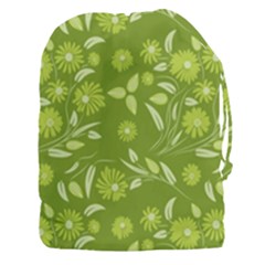 Folk Flowers Art Pattern  Drawstring Pouch (3xl) by Eskimos