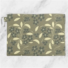 Folk Flowers Art Pattern  Canvas Cosmetic Bag (xxl) by Eskimos