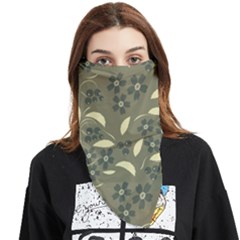 Folk Flowers Art Pattern  Face Covering Bandana (triangle) by Eskimos