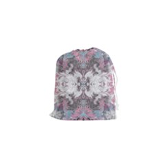 Marbling Symmetry Drawstring Pouch (xs) by kaleidomarblingart
