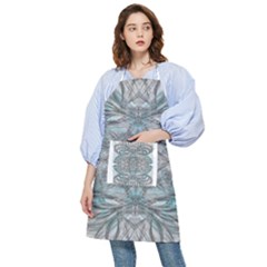 Mixed Media Marbling Collage Pocket Apron by kaleidomarblingart