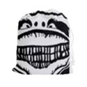 Creepy Monster Black And White Close Up Drawing Drawstring Pouch (2XL) View1