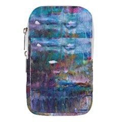 Abstract Turquoise Waist Pouch (small) by kaleidomarblingart