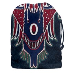 Fantasy Sketchy Drawing Mask Artwork Drawstring Pouch (3xl) by dflcprintsclothing