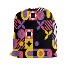 Summer Mosaic Print Drawstring Pouch (2xl) by designsbymallika