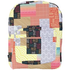 Tribal Mosaic Print Full Print Backpack by designsbymallika