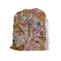 Abstract marbling Drawstring Pouch (XL) View1