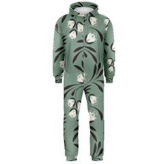 Folk Flowers Pattern Hooded Jumpsuit (men)  by Eskimos
