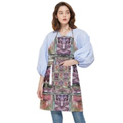 Collage Repeats  Pocket Apron by kaleidomarblingart