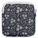 Folk flowers pattern Floral surface design Mini Square Pouch View2