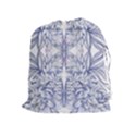 Blue biro patterns Drawstring Pouch (XL) View1