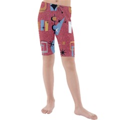 50s Kids  Mid Length Swim Shorts by NerdySparkleGoth