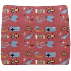 50s Small Print Seat Cushion by NerdySparkleGoth