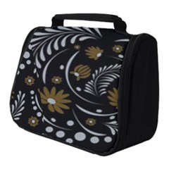 Folk Flowers Pattern Full Print Travel Pouch (small) by Eskimos