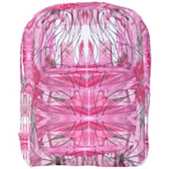 Magenta Symmetry Iv Full Print Backpack by kaleidomarblingart