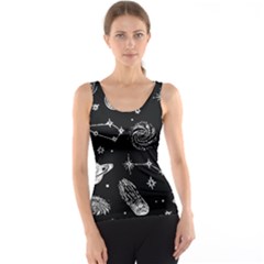 Dark Stars And Planets Tank Top by AnkouArts