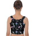 Small Witch Goth Pastel Print Velvet Crop Top View2