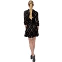 Funny Weird Monster Portrait Motif Pattern Mini Skater Shirt Dress View2
