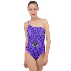 Friggin Bats Pattern Classic One Shoulder Swimsuit by NerdySparkleGoth