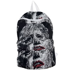 Creepy Head Sculpture Artwork Foldable Lightweight Backpack by dflcprintsclothing
