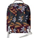 Folk flowers pattern Floral surface design Double Compartment Backpack View3