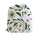 Folk flowers pattern Floral surface design Drawstring Pouch (2XL) View1