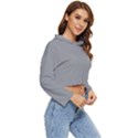 Ultimate Gray Women s Lightweight Cropped Hoodie View3