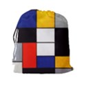 Composition A By Piet Mondrian Drawstring Pouch (2XL) View2