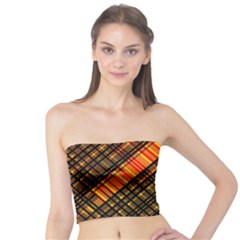 Root Humanity Orange Yellow And Black Tube Top by WetdryvacsLair