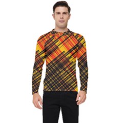 Root Humanity Orange Yellow And Black Men s Long Sleeve Rash Guard by WetdryvacsLair