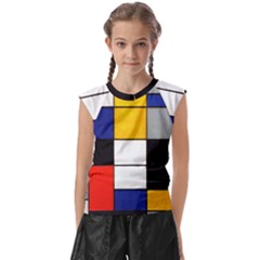 Composition A By Piet Mondrian Kids  Raglan Cap Sleeve Tee by maximumstreetcouture