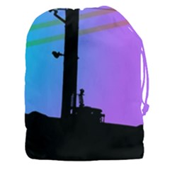 Vaporwave Wires And Transformer Drawstring Pouch (3xl) by WetdryvacsLair