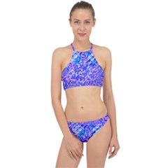 Root Humanity Bar And Qr Code Combo In Purple And Blue Racer Front Bikini Set by WetdryvacsLair