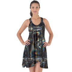 Power Up Show Some Back Chiffon Dress by MRNStudios