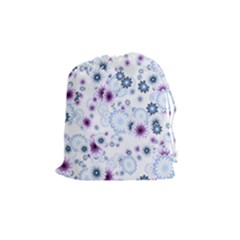 Flower Bomb 4 Drawstring Pouch (medium) by PatternFactory