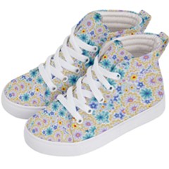 Flower Bomb 2 Kids  Hi-top Skate Sneakers by PatternFactory