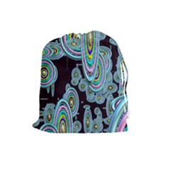 Concentric Circles A Drawstring Pouch (large) by PatternFactory