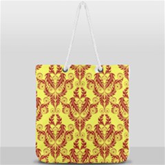 Great Vintage Pattern B Full Print Rope Handle Tote (large) by PatternFactory