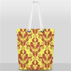 Great Vintage Pattern B Full Print Rope Handle Tote (small) by PatternFactory