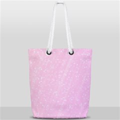 Jubilee Pink Full Print Rope Handle Tote (small) by PatternFactory